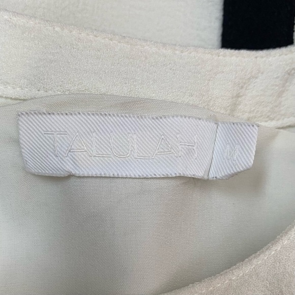 Talulah Sheath Dress Cut Out White Black Trim Size Medium - Picture 5 of 7